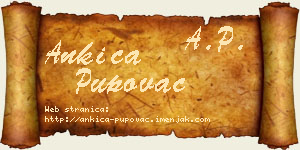 Ankica Pupovac vizit kartica
